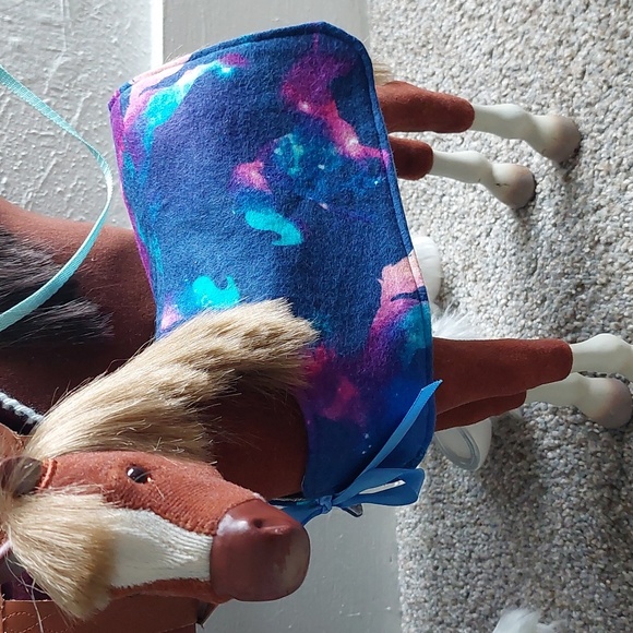 18" Doll Horse Cosmic Unicorn Blanket and Saddle Pad Set - Picture 2 of 8